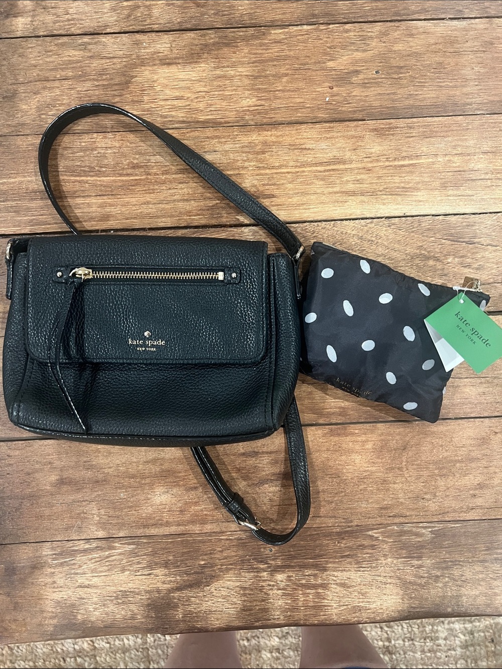 Kate Spade Pebble crossbody and reusable shopper tote(bundle)